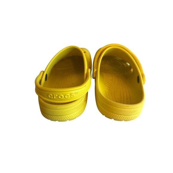 Crocs Classic Yellow Clogs For Women Size W10 M8 Lightweight Comfort Casual - Picture 3 of 5